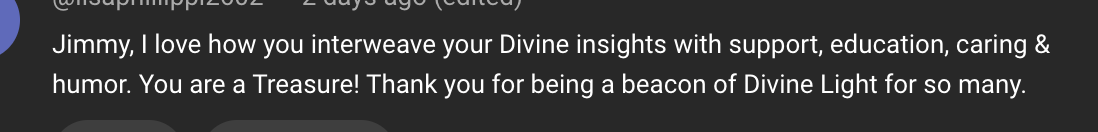 Member testimonial about astrology, predictions, and spiritual community